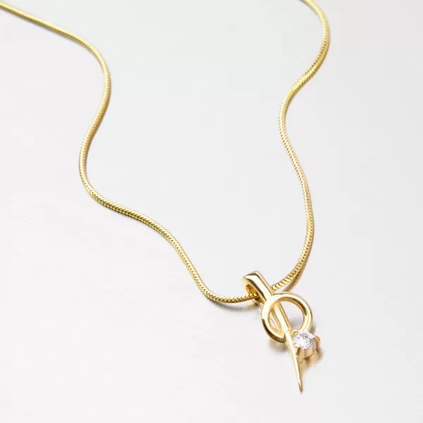 Prívesok so zirkónom zo zlata DZ1936ZL