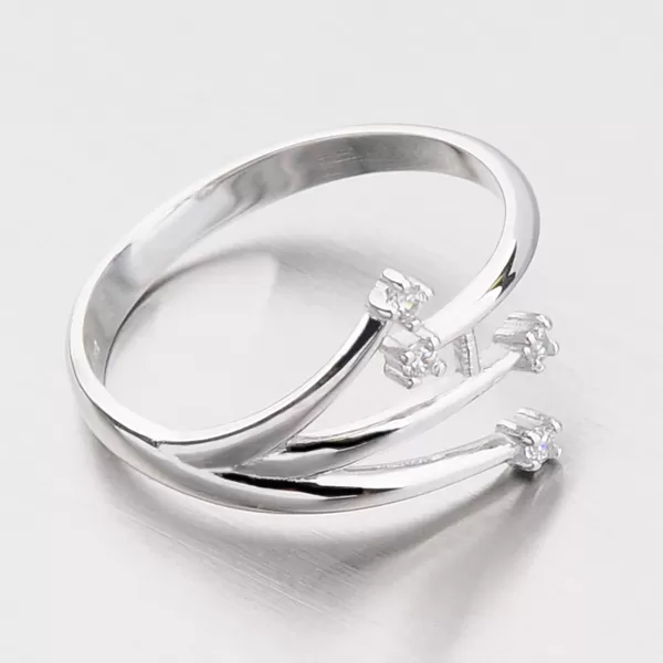 Zlatý prsteň so zirkónmi DZ2063B