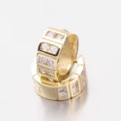 Zlaté náušnice so zirkónmi DZ2068ZL