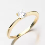 Elegantný prsteň zo zlata DZ1232ZL