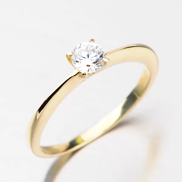 Elegantný prsteň zo zlata DZ1232ZL