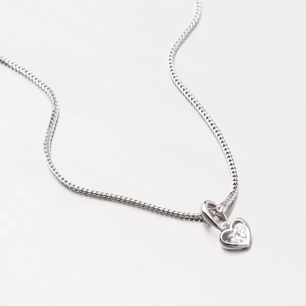 Zlatý prívesok - srdiečko so zirkónom DZ1943B