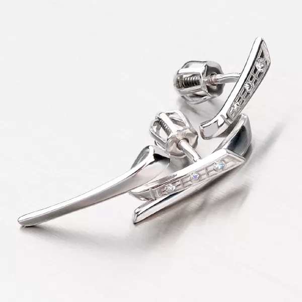 Náušnice so zlatou podložkou DZ2032-B-ZIR