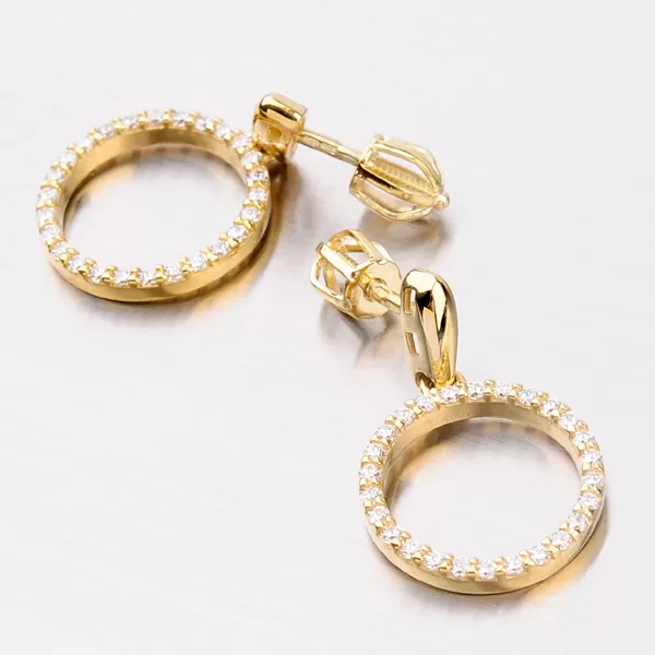 Náušnice so zirkónmi DZ1979ZL