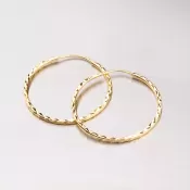 Zlaté kruhy - 30 mm 113-1436