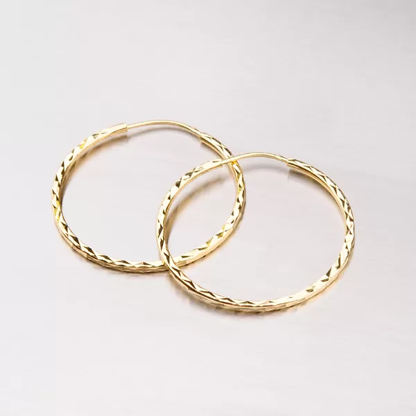 Zlaté kruhy - 30 mm 113-1436