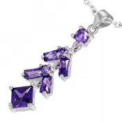 Prívesok so zirkónmi GOPT091