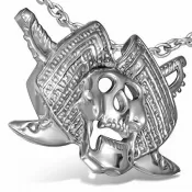 Oceľový prívesok - lebka GHPV550