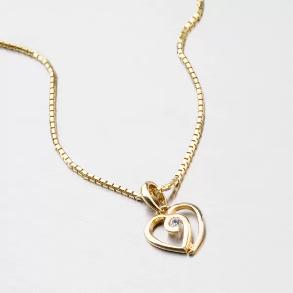 Zlatý prívesok so zirkónom DZ1609ZL