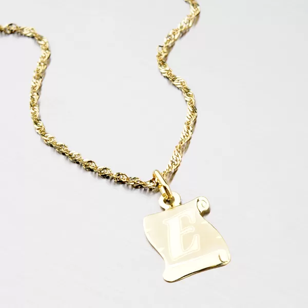 Zlatý pergamen s písmenkom E 43-2065-E