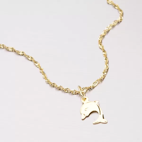 Delfín zo žltého zlata 322-1096