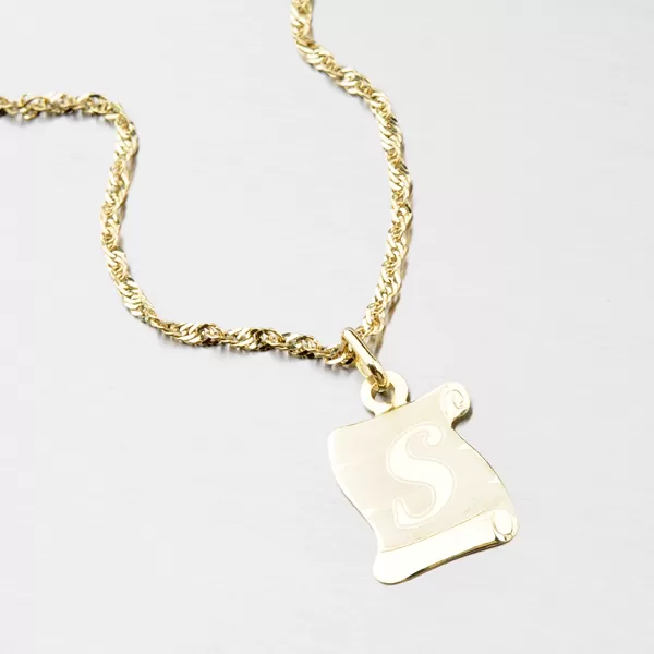 Zlatý pergamen s písmenkom S 43-2065-S