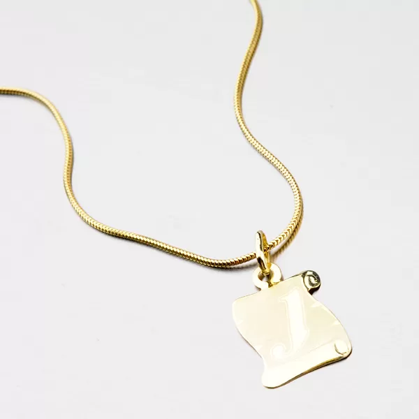 Zlatý pergamen s písmenkom J 43-2065-J