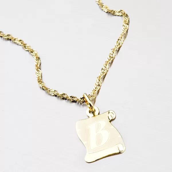 Zlatý pergamen s písmenkom B 43-2065-B