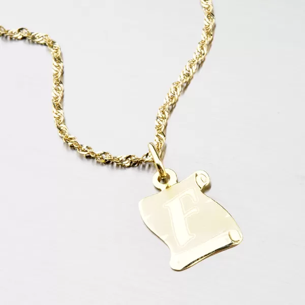 Zlatý pergamen s písmenkom F 43-2065-F