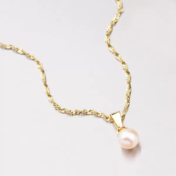 Zlatý prívesok s perlou 352P-130078