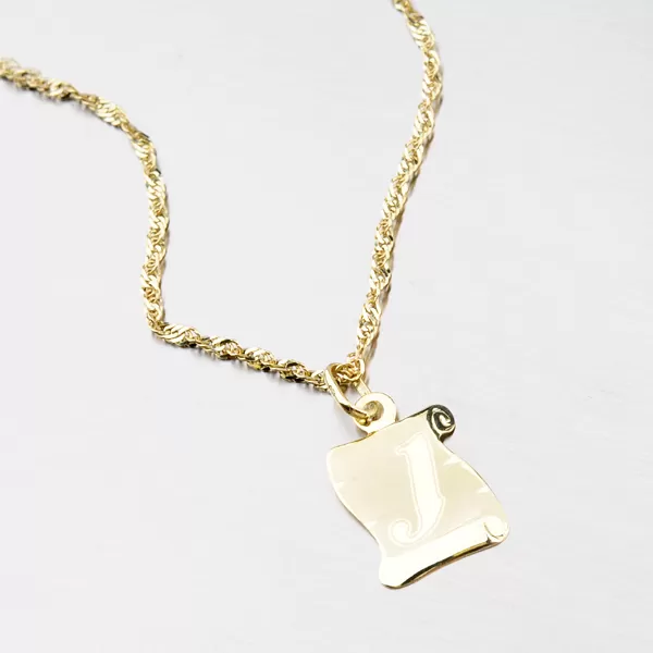 Zlatý pergamen s písmenkom J 43-2065-J