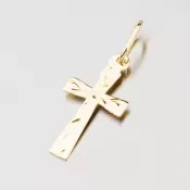 Zlatý kríž s gravírovaním ruky 322p-130099