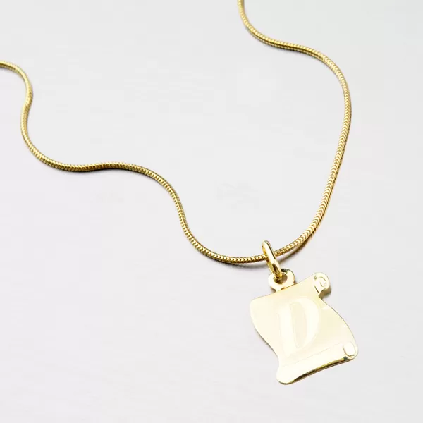 Zlatý pergamen s písmenkom D 43-2065-D