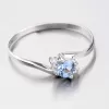 Prsteň s svetlo modrý zirkón 356-0106SM
