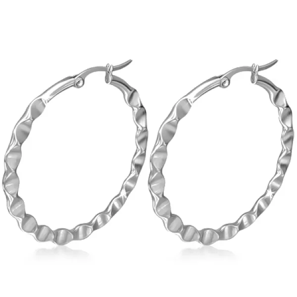 Lesklé oceľové kruhy 35mm GGEO246