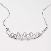 Zlatý náramok so zirkónmi 149-0657