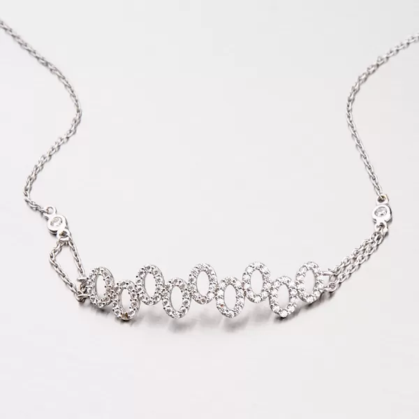 Zlatý náramok so zirkónmi 149-0657