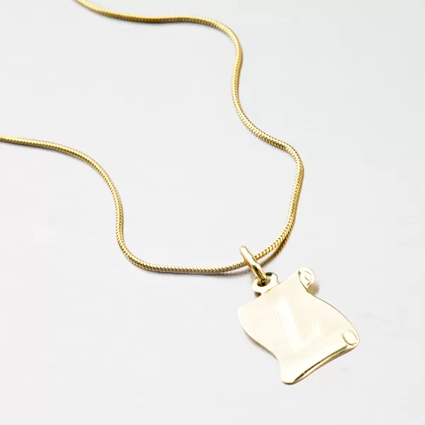 Zlatý pergamen s písmenkom L 43-2065-L