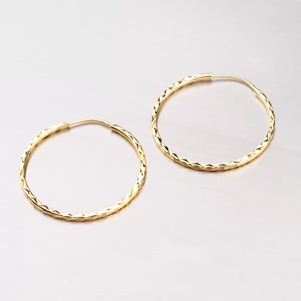 Zlaté kruhy - 30 mm 113-1436