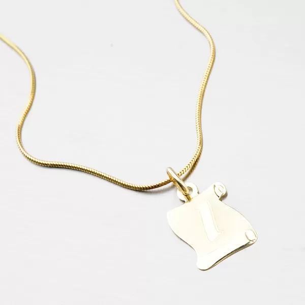 Zlatý pergamen s písmenkom I 43-2065-I