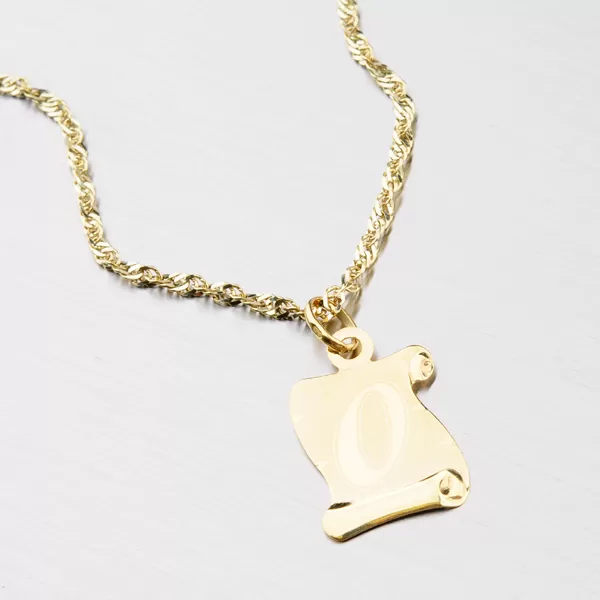 Zlatý pergamen s písmenkom O 43-2065-O