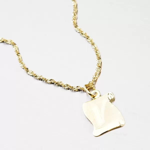 Zlatý pergamen s písmenkom V 43-2065-V