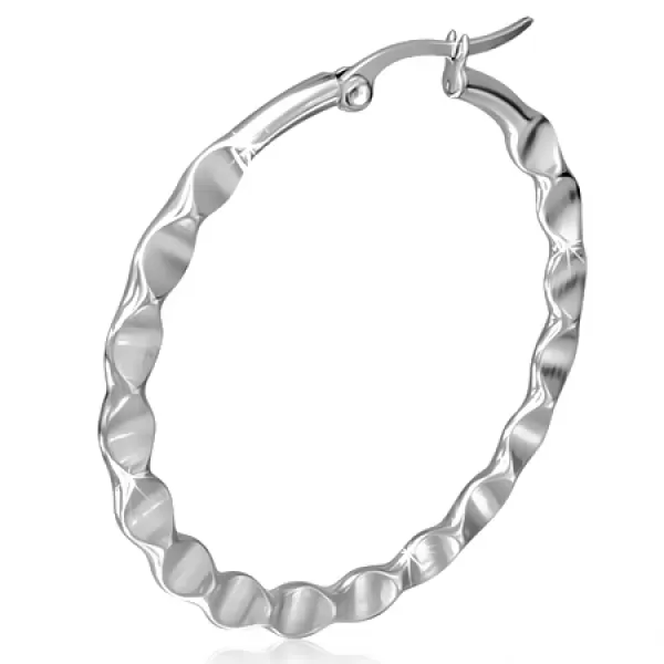 Lesklé oceľové kruhy 35mm GGEO246