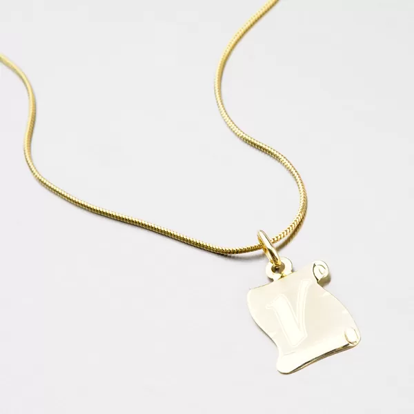 Zlatý pergamen s písmenkom V 43-2065-V