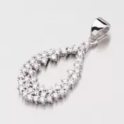 Zlatý prívesok so zirkónmi 147-1020