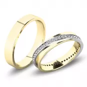 Snubné prstene - žlté zlato SP-61070Z