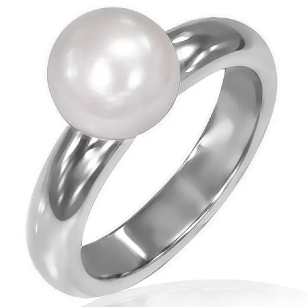 Prsteň zdobený sladkovodnou perlou GRCZ135