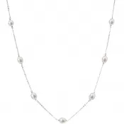 Perlový náhrdelník z pravých riečnych perál biely 22016.1