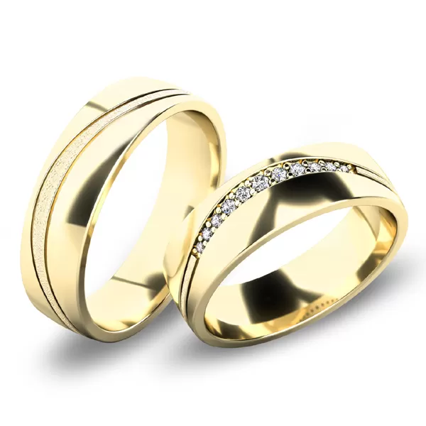 Snubné prstene zo žltého zlata SP-61072Z