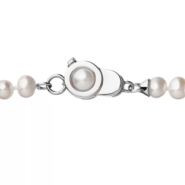 Perlový náhrdelník z pravých riečnych perál biely 22006.1