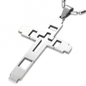 Prívesok z ocele - kríž GTPB022
