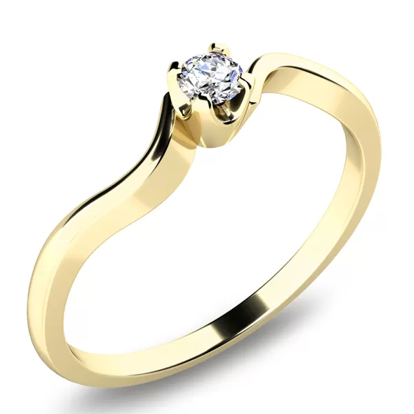 Prsteň s diamantom 10937D