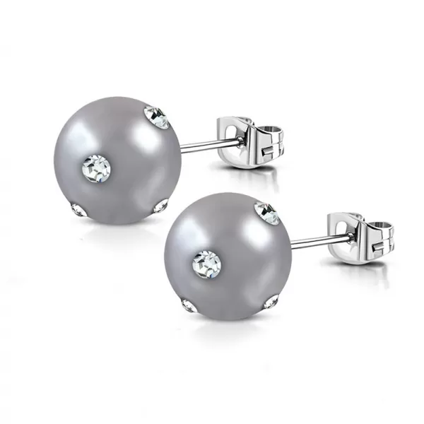 Náušnice s perlou GTTE728