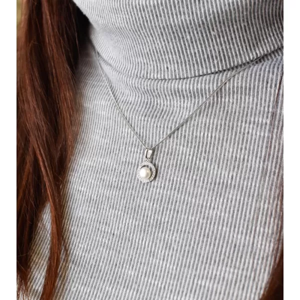 Perlová súprava z riečnych perál biela 29023.1