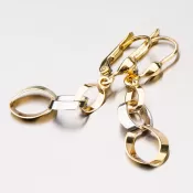 Náušnice so zlatou podložkou 12-328