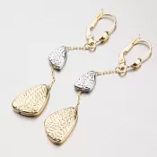 Visiace náušnice zo zlata 12-292