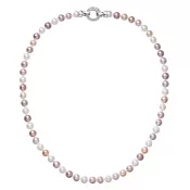 Perlový náhrdelník z pravých riečnych perál mix farieb 22004.3