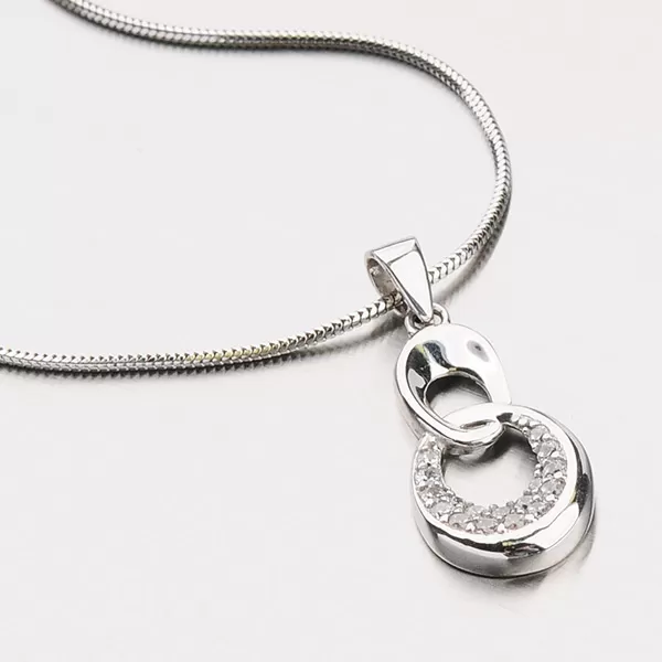 Prívesok zo zlata so zirkónmi 13-177