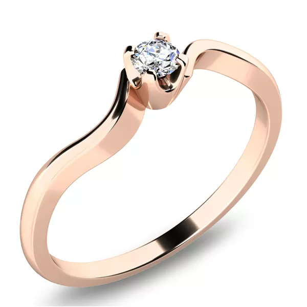 Zásnubný prsteň s diamantom ZP-10937D