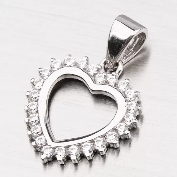 Zlaté srdce so zirkónmi 13-227